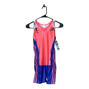 Adidas AZP New Track and Field Sprint Suit Purple Pink Running Size 4 (UK 8)
